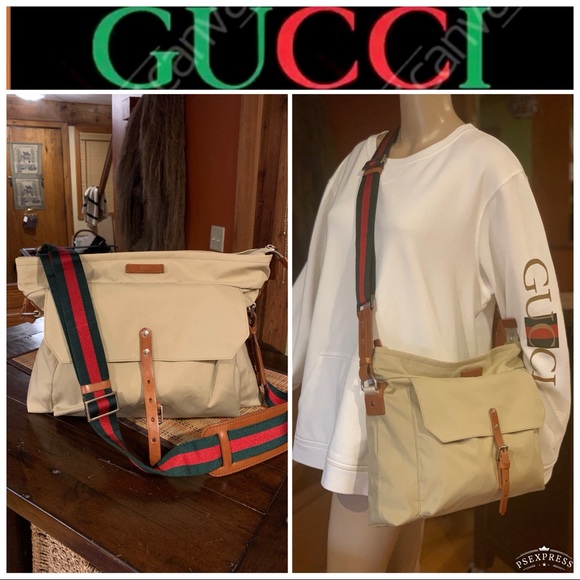 ❗️SOLD on ♏️❗️ GUCCI MESSENGER Unisex RARE Travel in Style💥♥️🔥 Beautiful - Picture 12 of 16